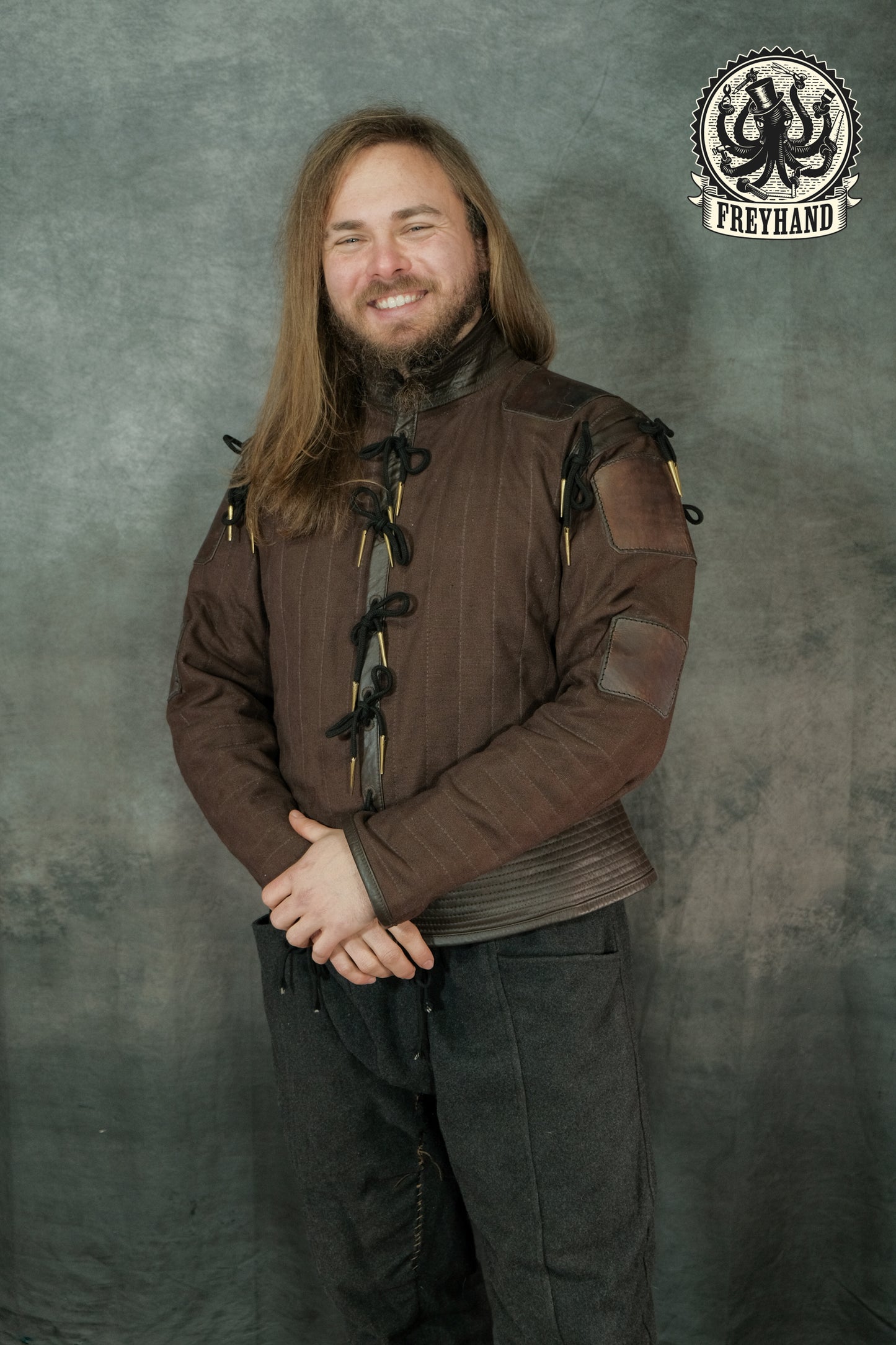 Rüstwams "Azincourt" Canvas - Leder