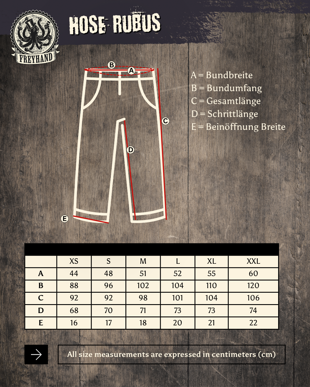 Hose "Rubus" Canvas braun