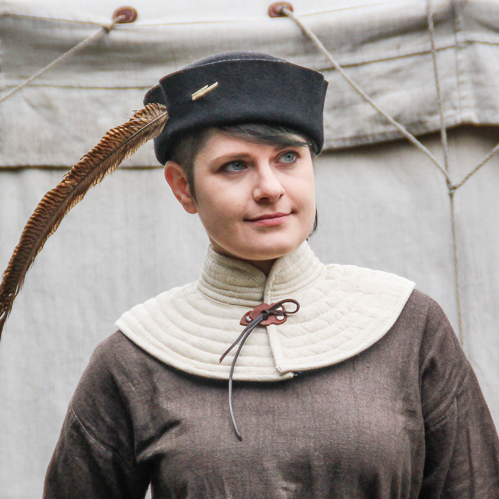 Polsterkragen "Rabenfurth" Canvas natur