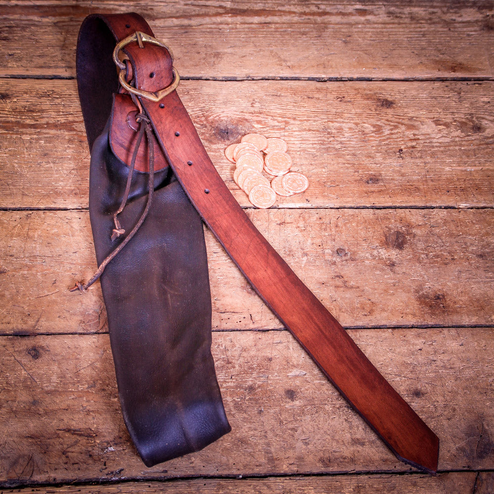 Münzgürtel "Louis" Leder braun