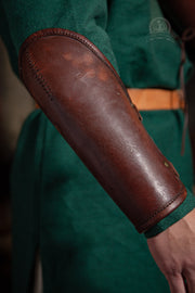 Armschienen "Bartrem" Leder braun Paar