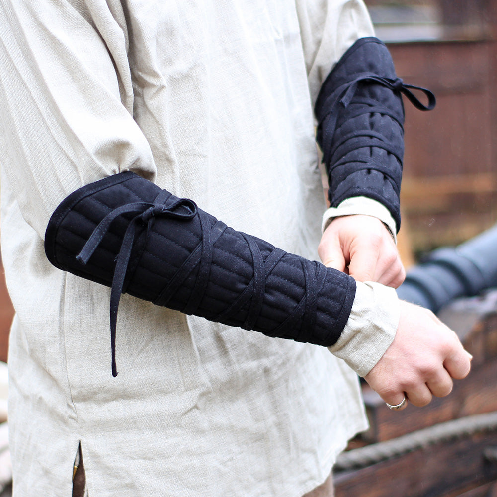 Armpolster "Eisenbrück" Canvas schwarz Paar