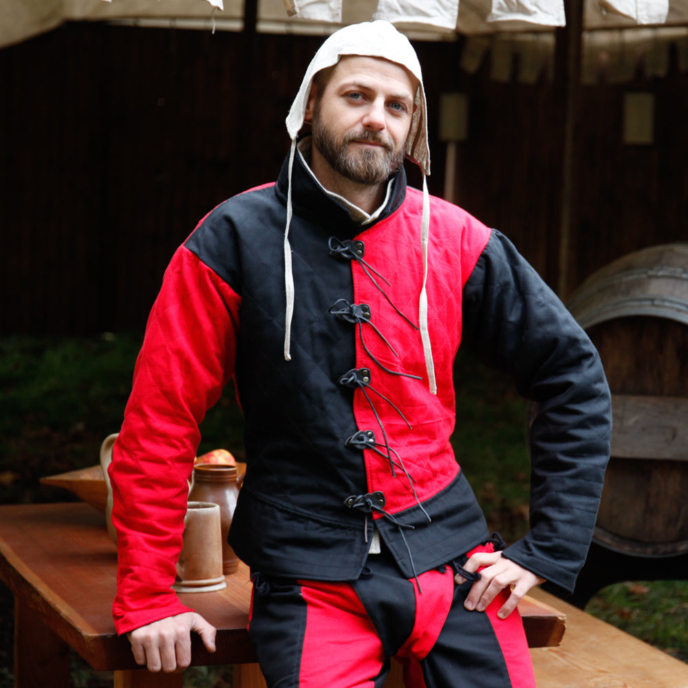 Landsknecht Wams "Imperialis" rot-schwarz