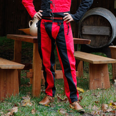 Landsknecht Hose "Imperialis" rot-schwarz