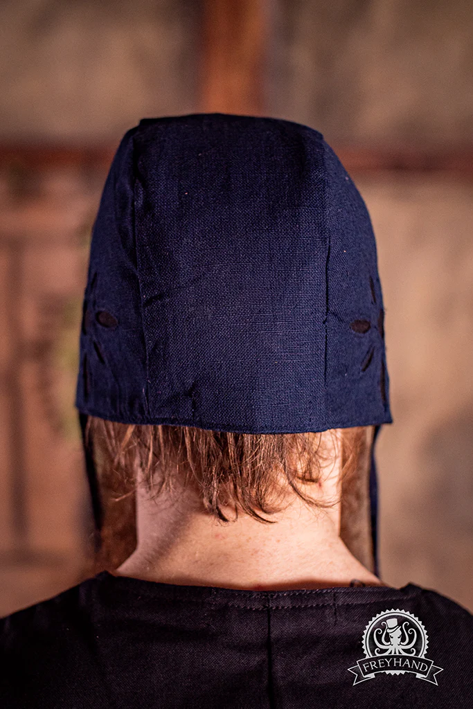 Landsknecht Bundhaube "Imperialis" blau-schwarz
