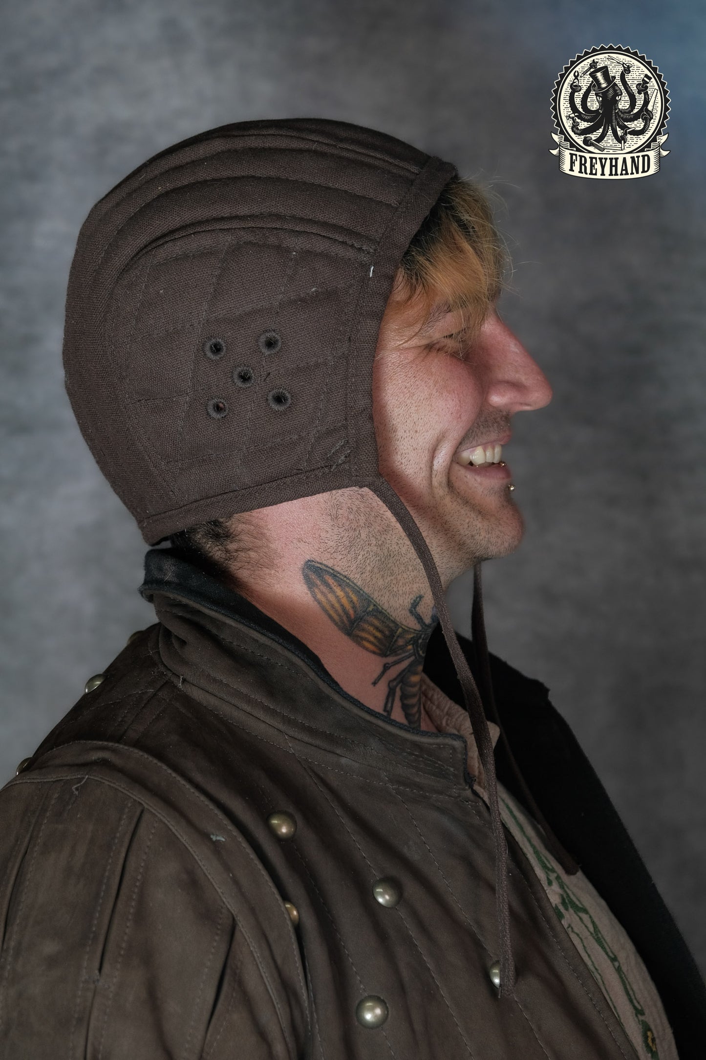 Polsterhaube "Bernhard" Canvas - braun