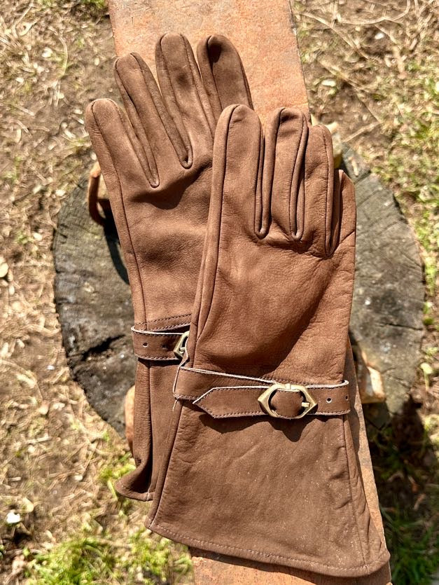 Lederhandschuhe "Ulex" Nubukleder braun