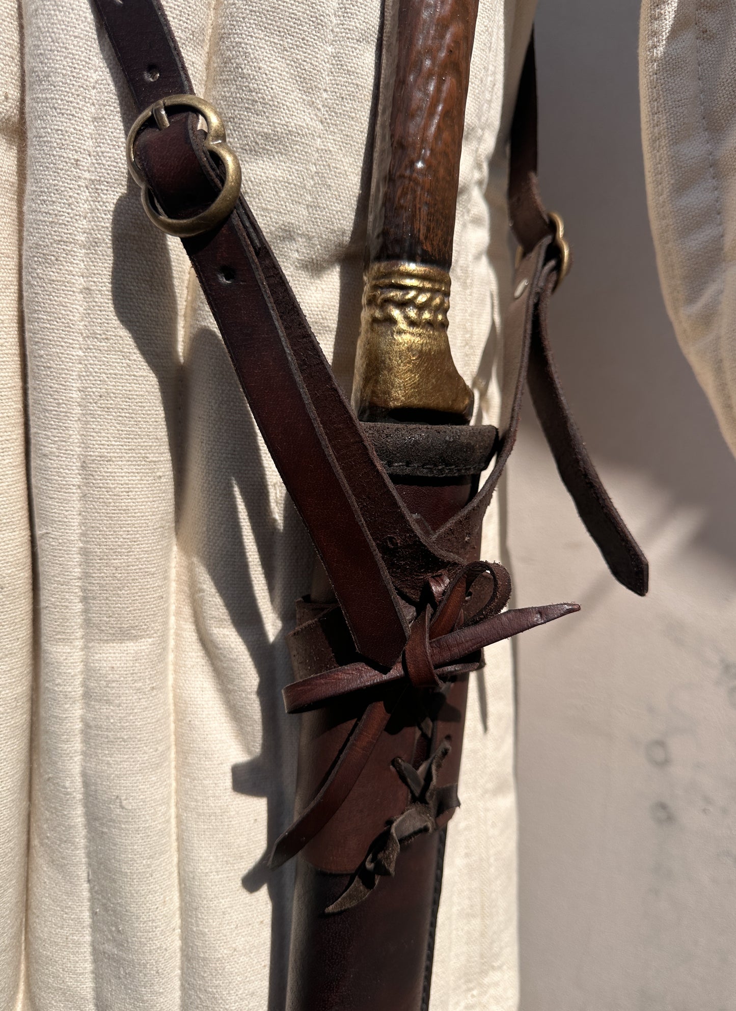 Schultergurt "Leif" Leder braun
