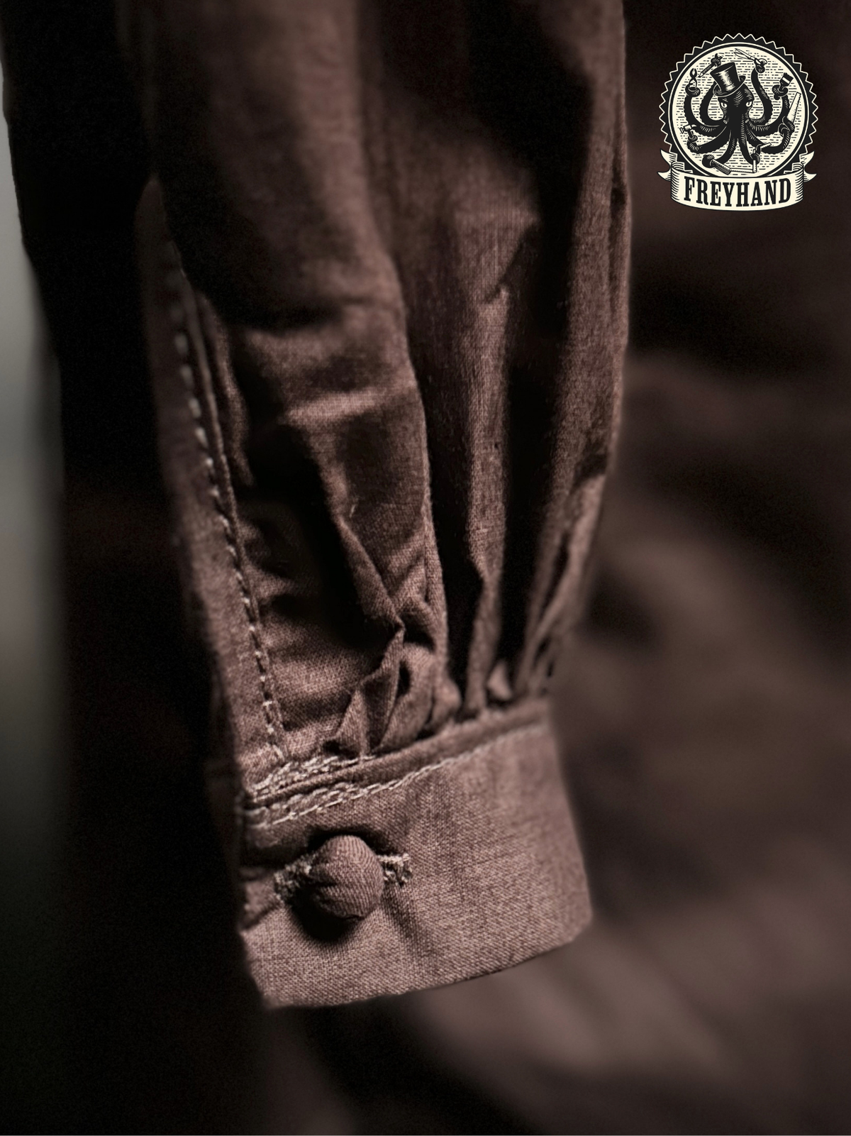 Musketeer Shirt "Remy" Cotton brown