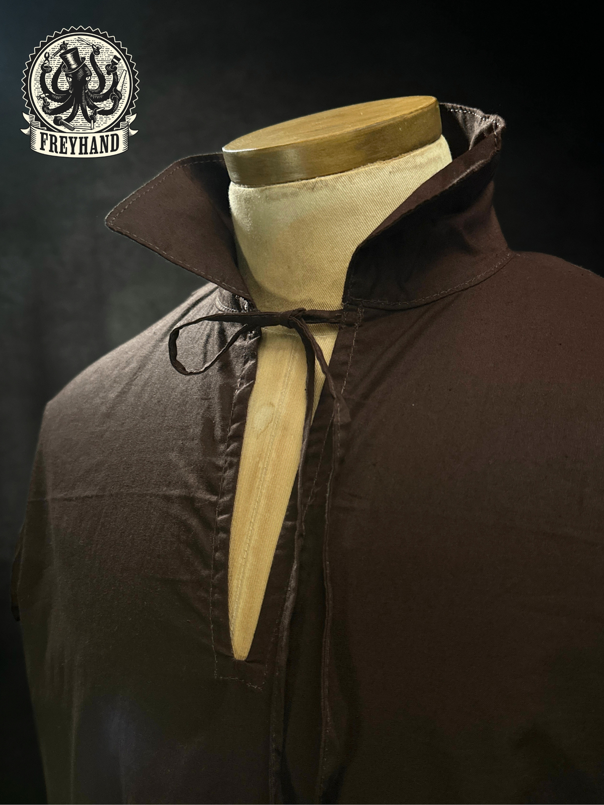 Musketeer Shirt "Remy" Cotton brown