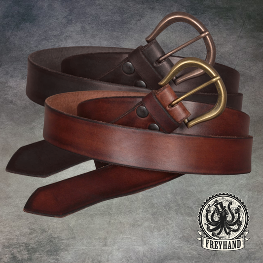 Gürtel 25mm schmal "Querkus" 125cm Leder