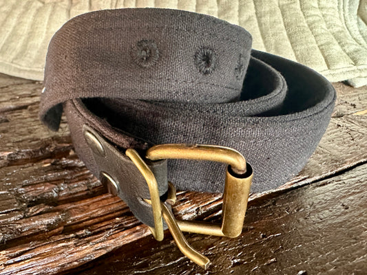 Gürtel 40mm "Stipa" 120cm Stoff schwarz