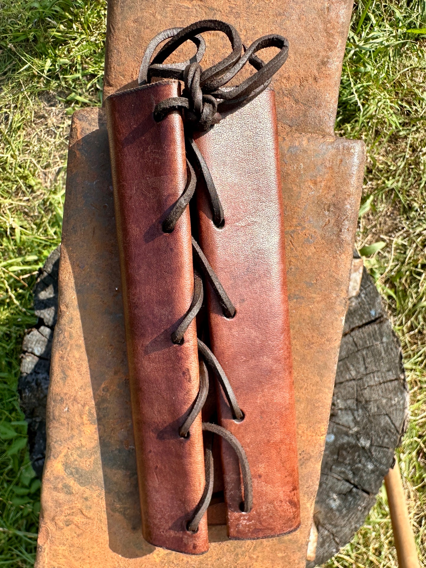 Schwertscheidenhalter "Albert" Leder braun