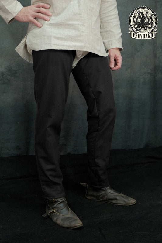 Beinlinge "Reynfred" Canvas schwarz