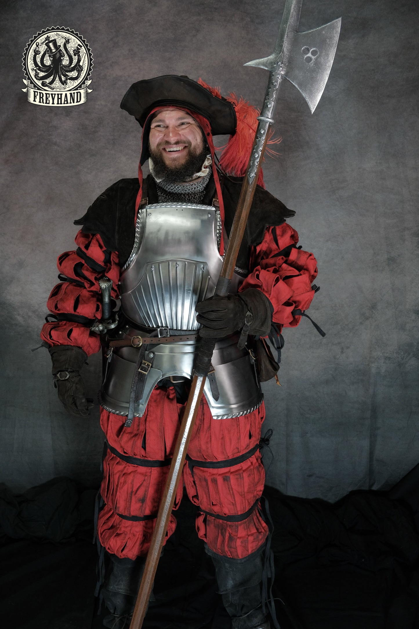 Landsknecht Rüstung Typ 1 Beintaschen kurz