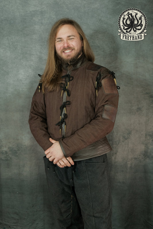 Rüstwams "Azincourt" Canvas - Leder