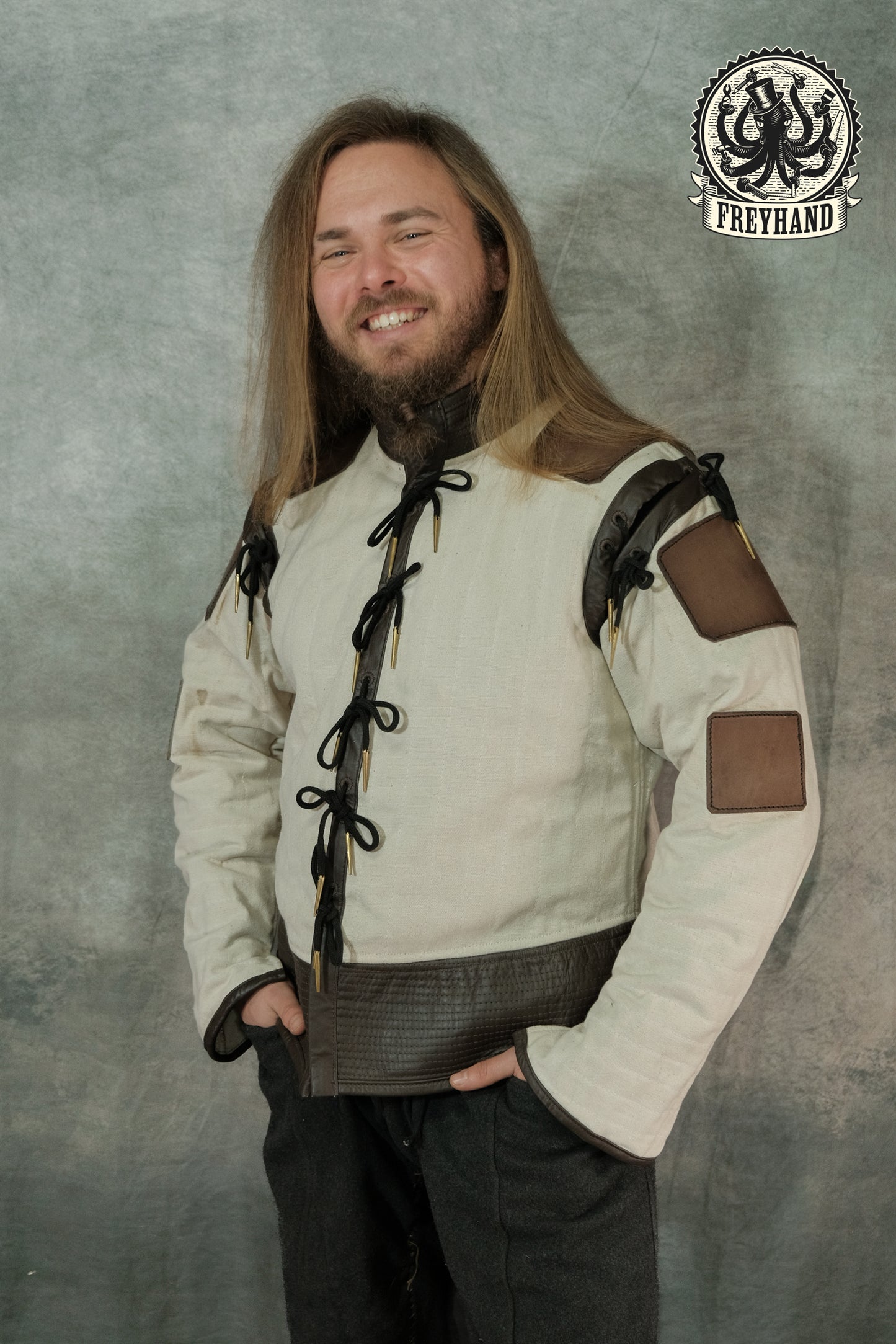 Vorbestellung Rüstwams "Azincourt" Canvas - Leder