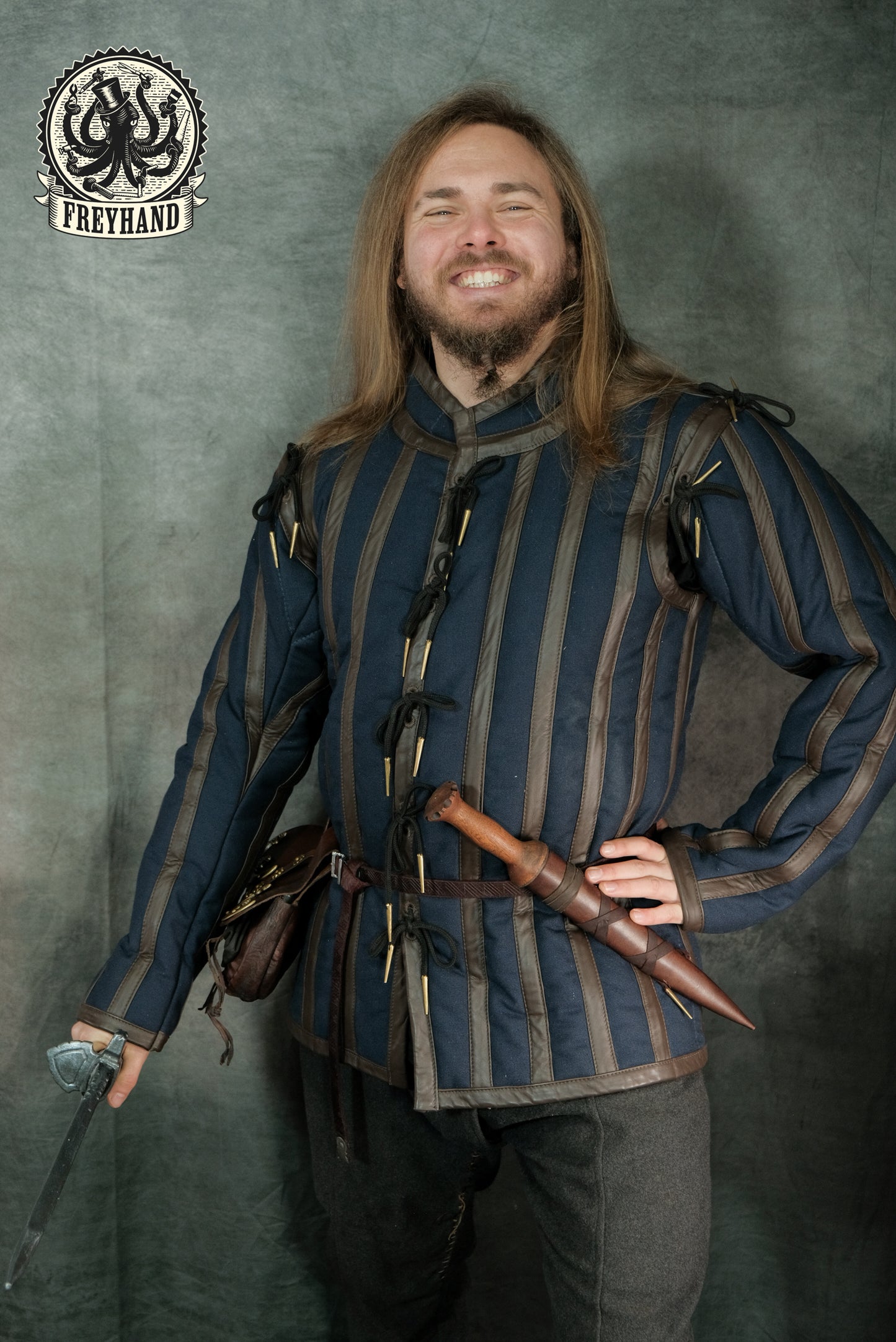 Vorbestellung Gambeson "Poitiers" Canvas - Leder