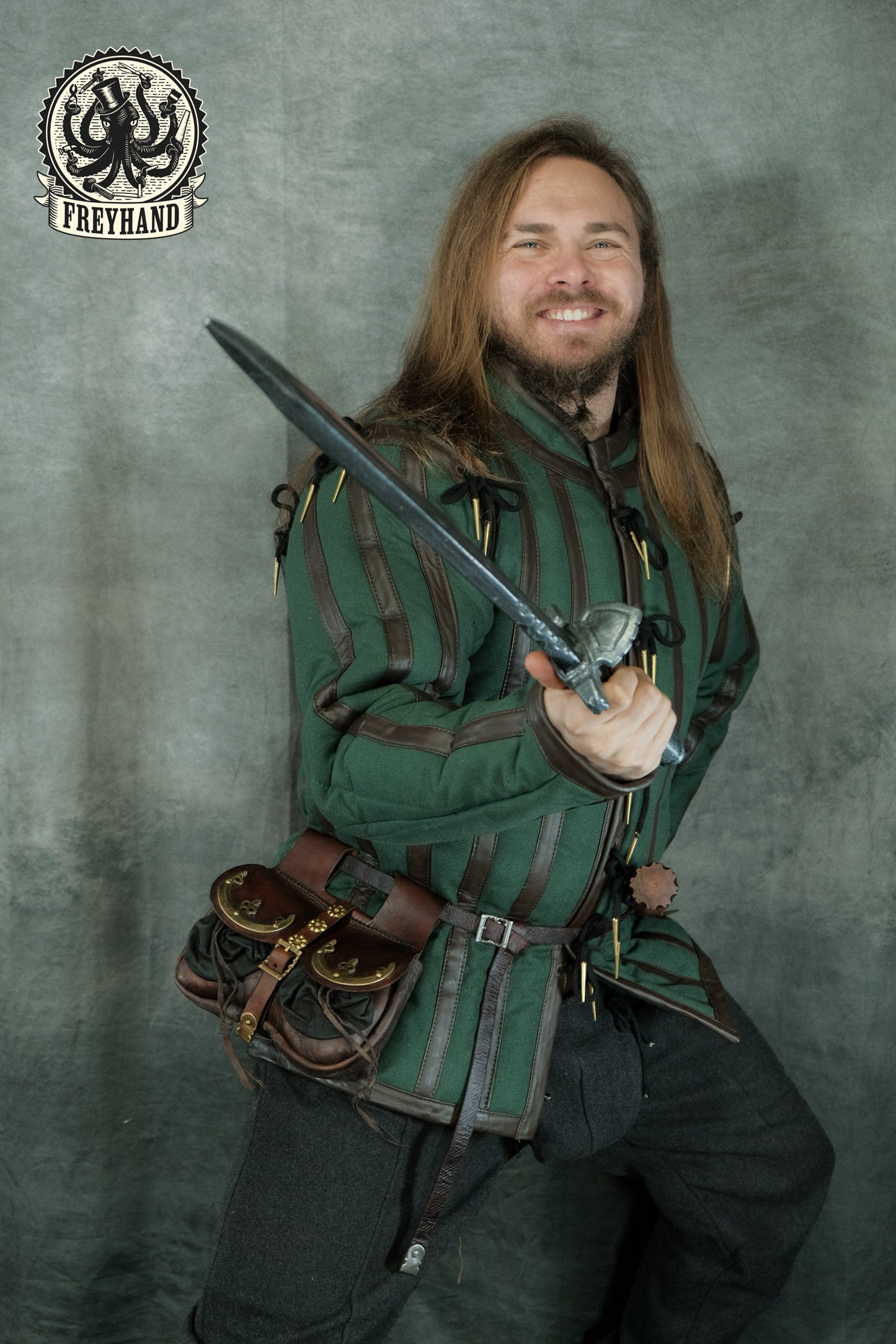 Vorbestellung Gambeson "Poitiers" Canvas - Leder