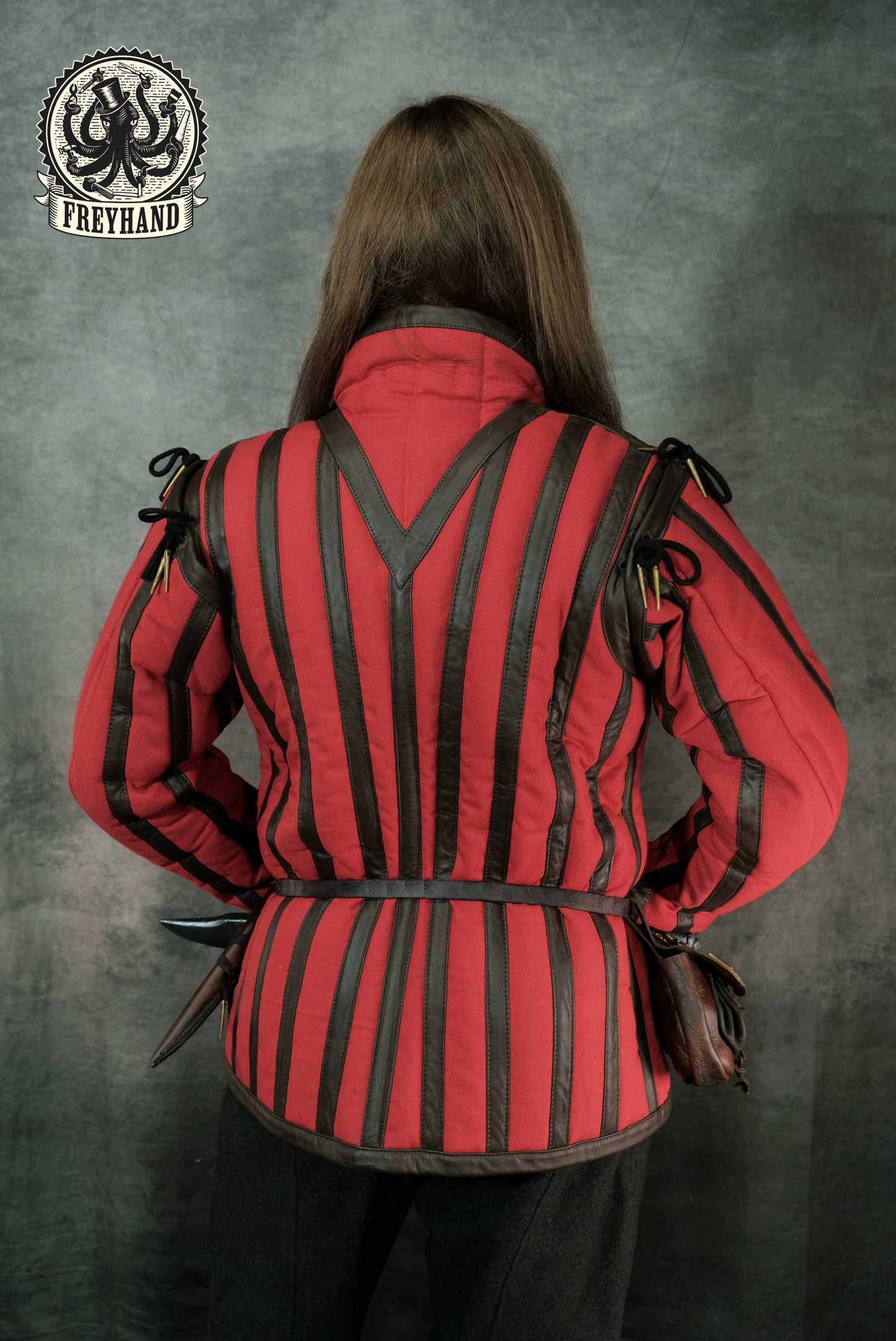 Vorbestellung Gambeson "Poitiers" Canvas - Leder