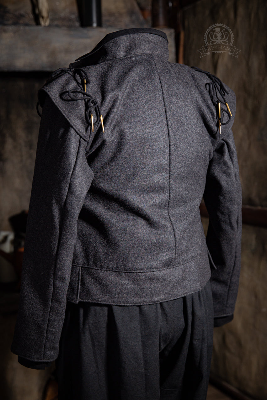 Musketier Jacke "Quentin" Wolle grau