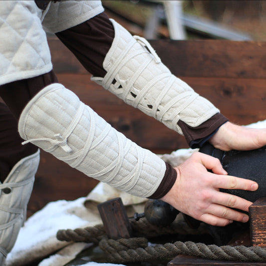 Armpolster "Eisenbrück" Canvas natur Paar