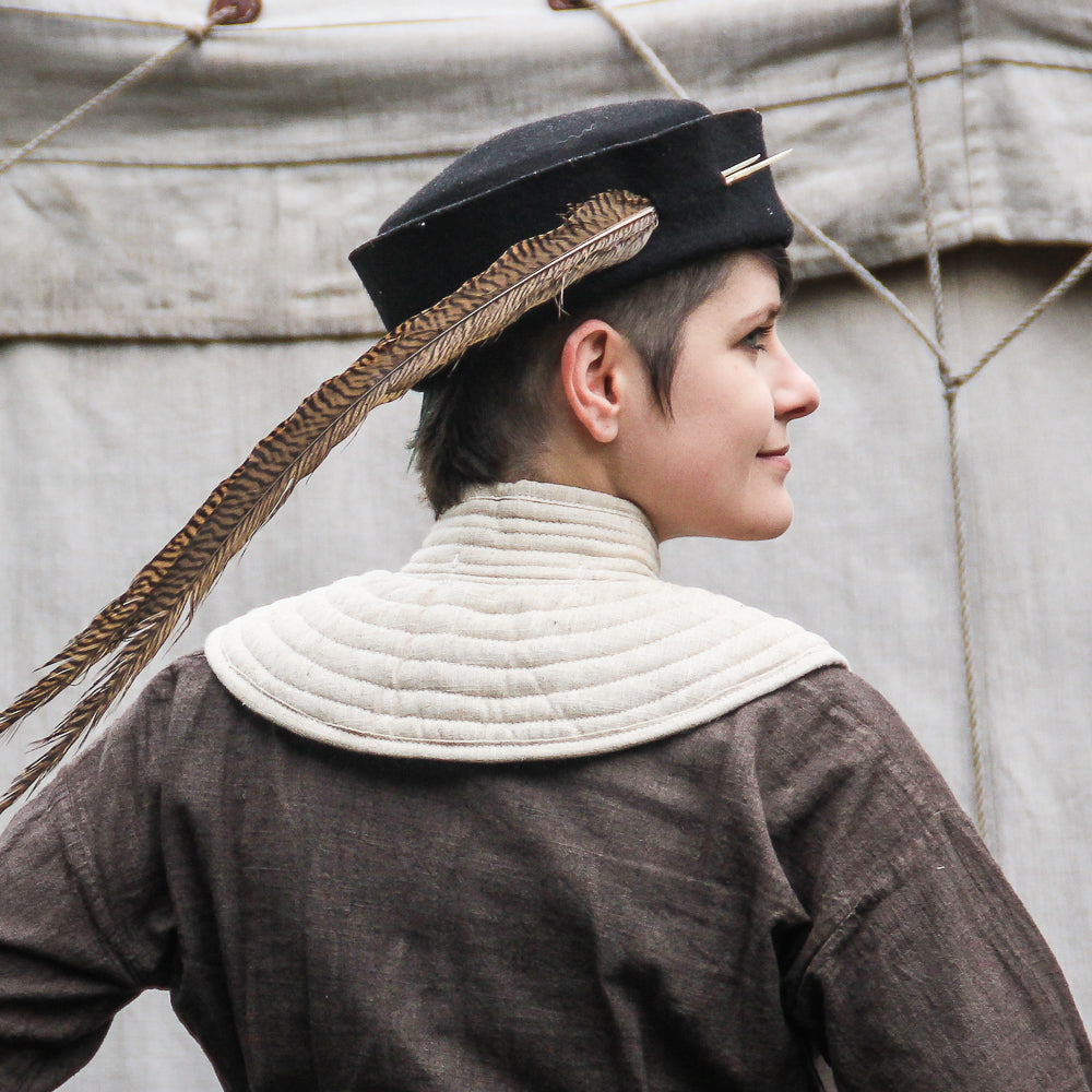 Polsterkragen "Rabenfurth" Canvas natur