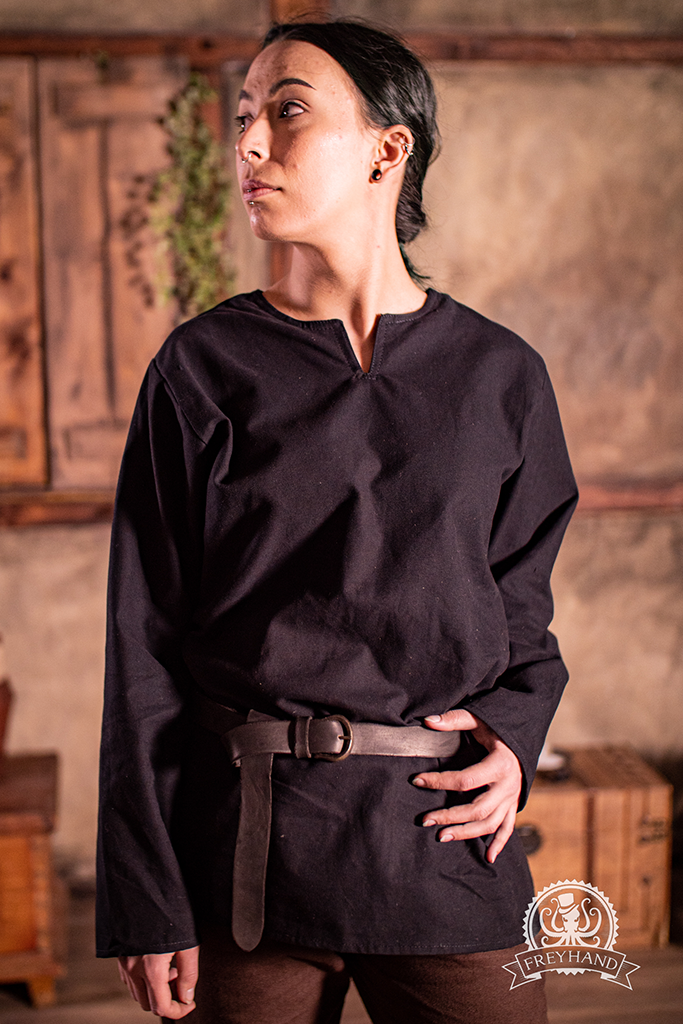 Hemd "Lonicera" Canvas schwarz