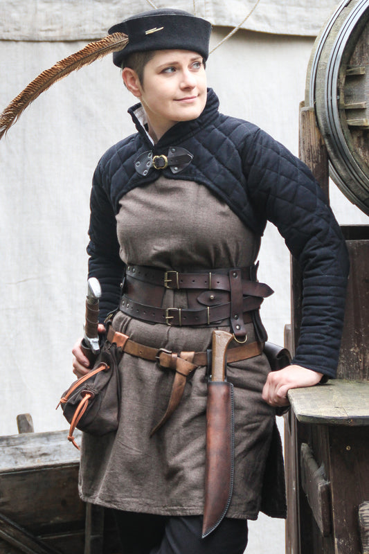 Breitgürtel 120mm "Abies" Leder braun