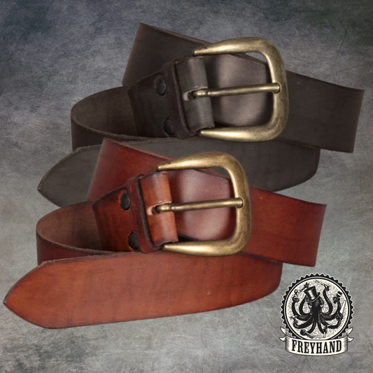 Gürtel 40mm breit "Querkus" 125cm Leder