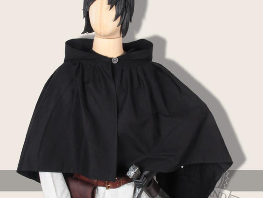 Umhang Cape "Carum" Canvas schwarz