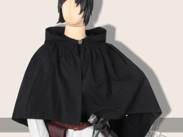 Umhang Cape "Carum" Canvas schwarz