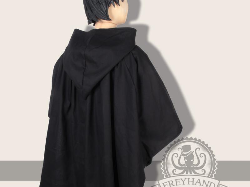 Umhang Cape "Carum" Canvas schwarz