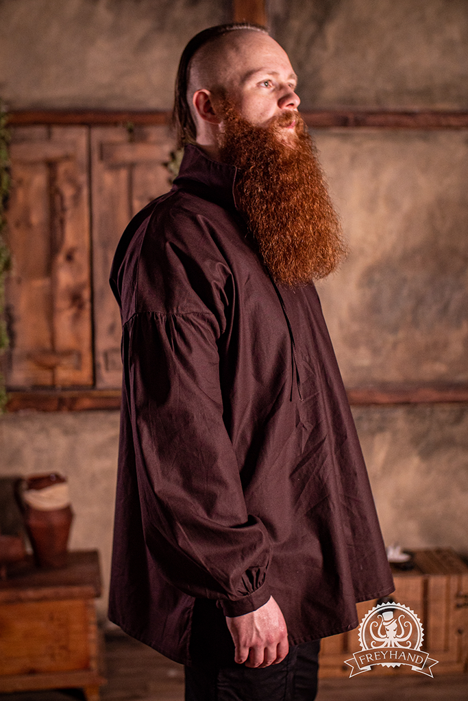 Musketeer Shirt "Remy" Cotton brown