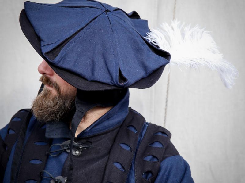 Hut "Frundsberg" Canvas blau-schwarz