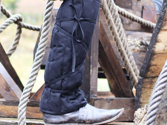 Beinpolster "Eisenbrück" Canvas schwarz Paar