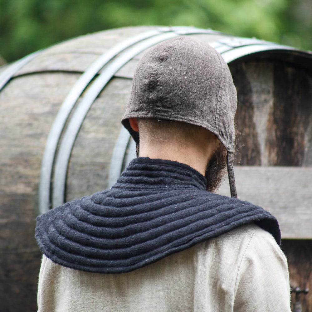 Polsterkragen "Rabenfurth" Canvas schwarz