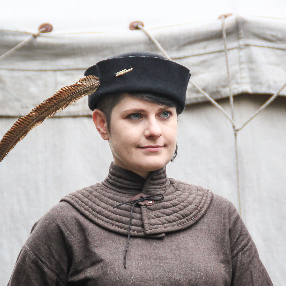 Polsterkragen "Rabenfurth" Canvas braun