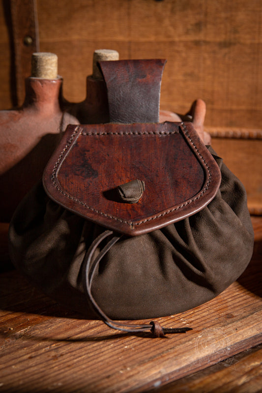 Gürteltasche "Digby" Leder dunkelbraun