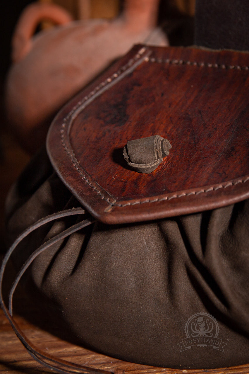 Gürteltasche "Digby" Leder dunkelbraun