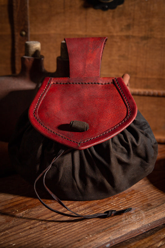 Gürteltasche "Digby" Leder rot