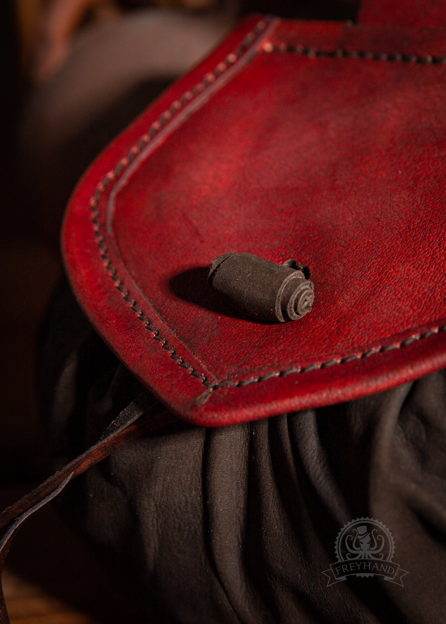 Gürteltasche "Digby" Leder rot