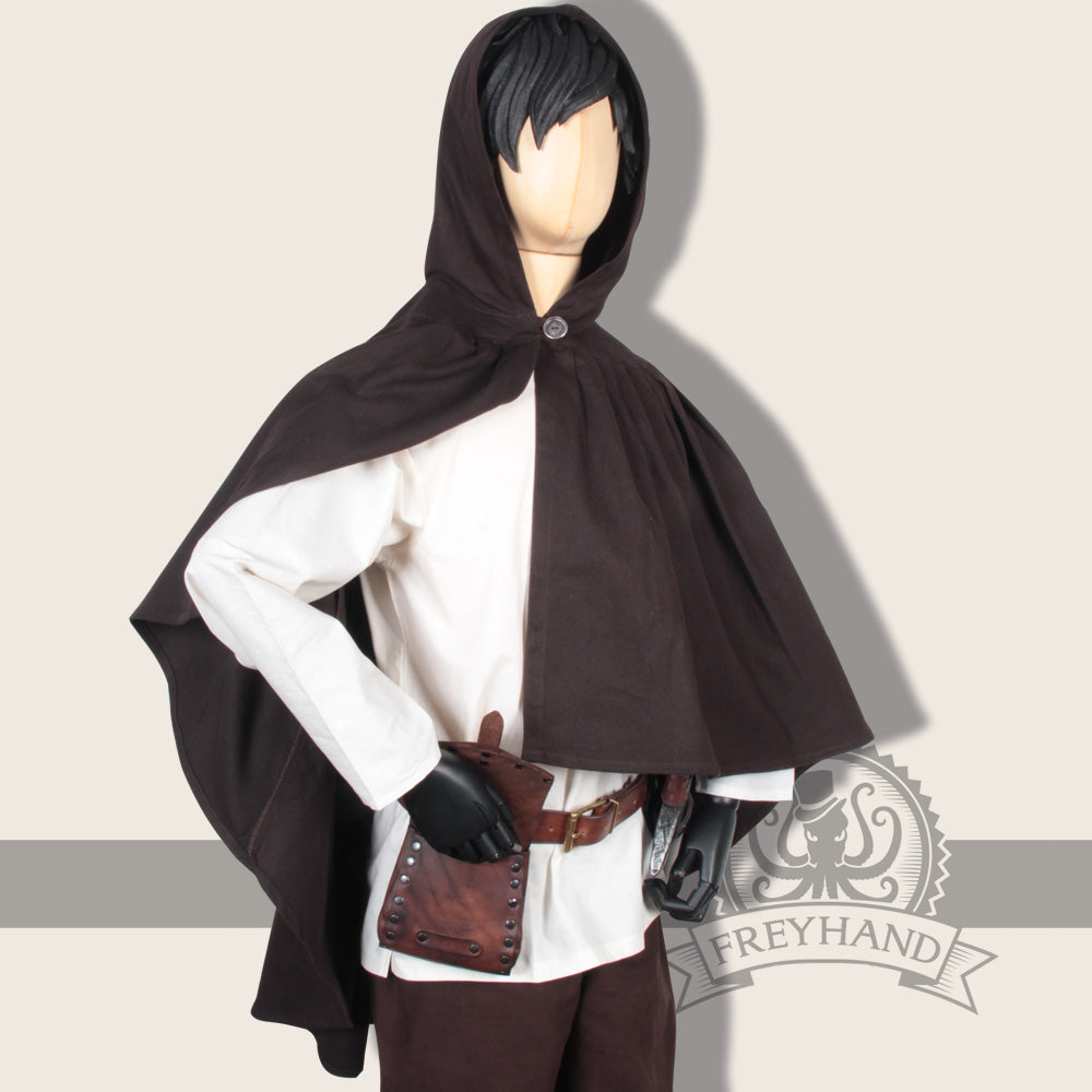 Umhang Cape "Carum" Canvas braun