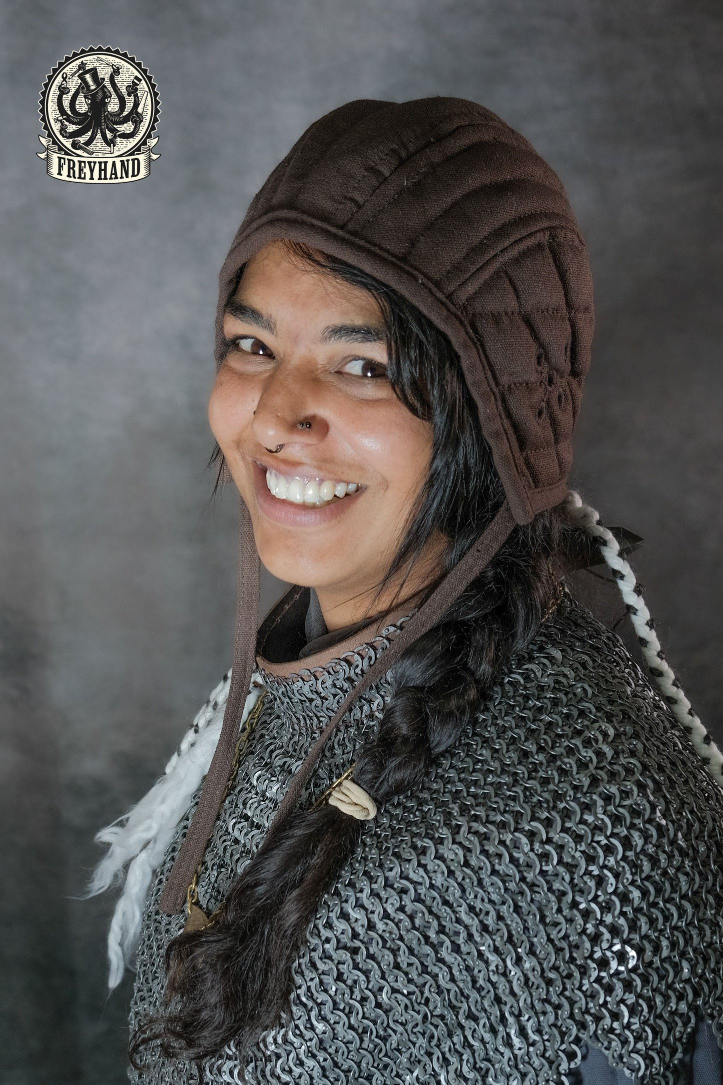 Polsterhaube "Bernhard" Canvas - braun