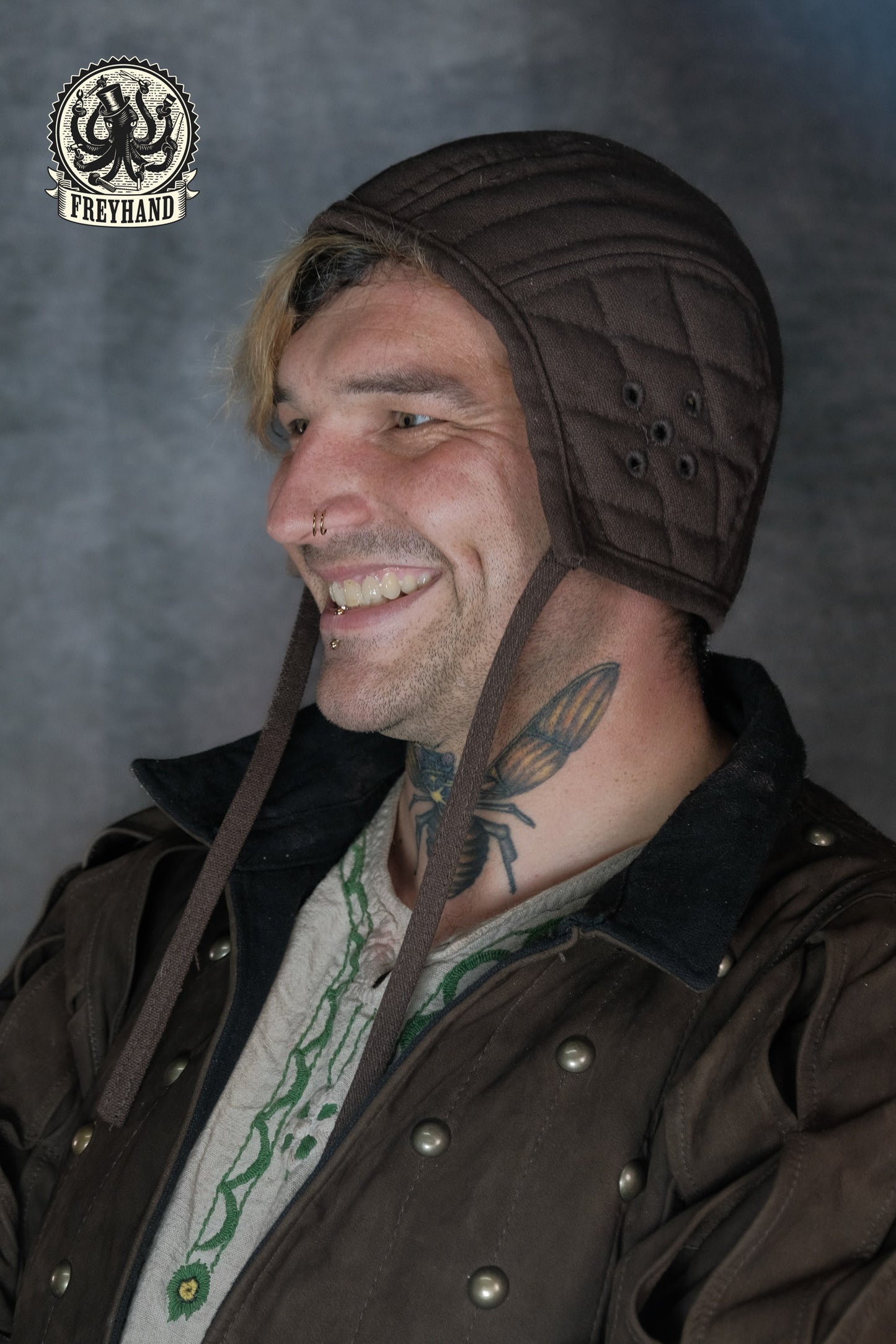 Polsterhaube "Bernhard" Canvas - braun