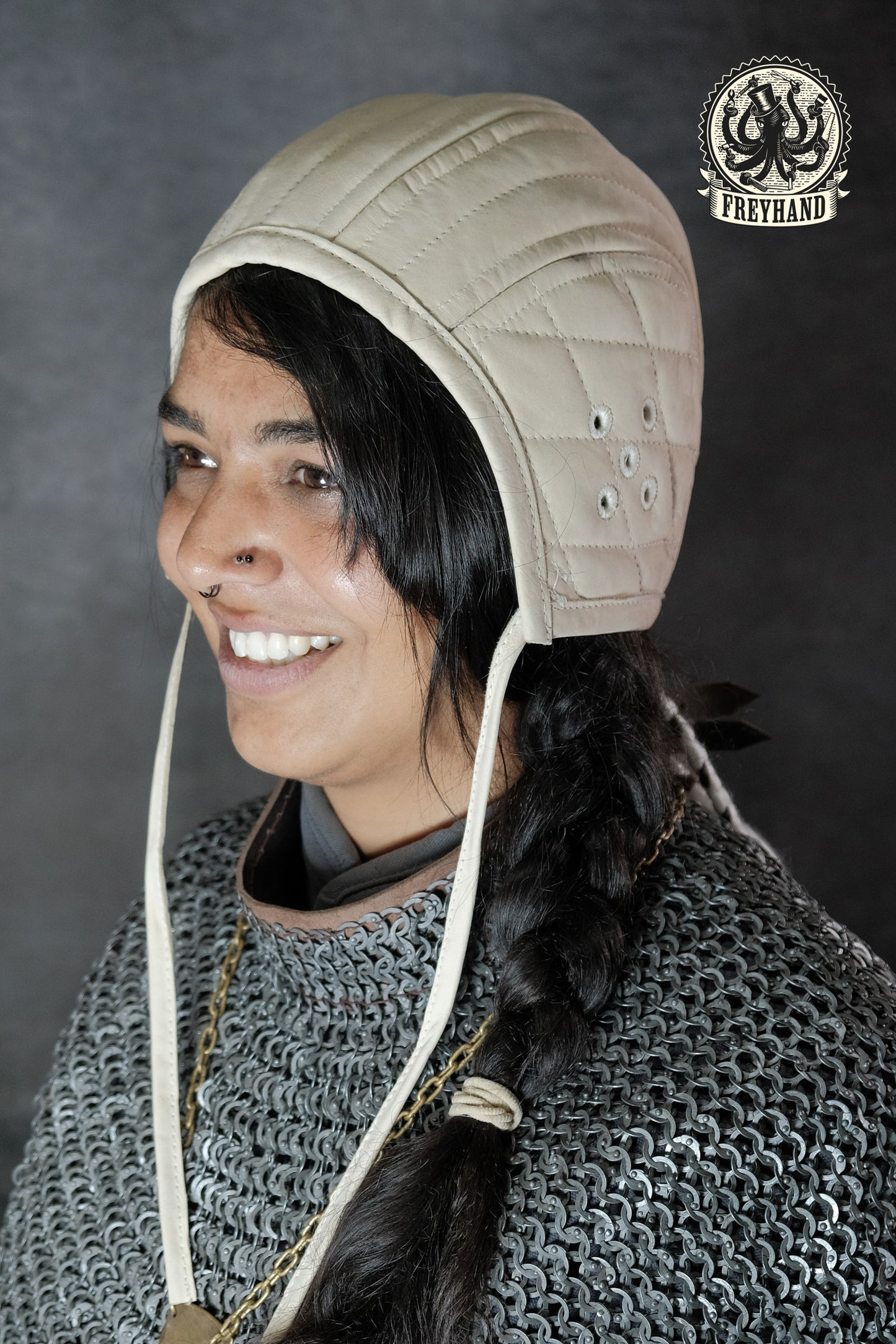 Polsterhaube "Bernhard" Canvas - natur