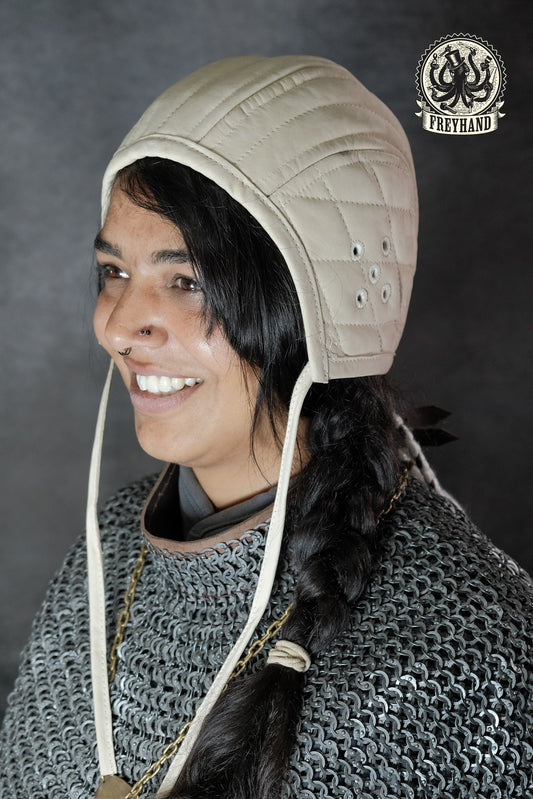 Polsterhaube "Bernhard" Canvas - natur