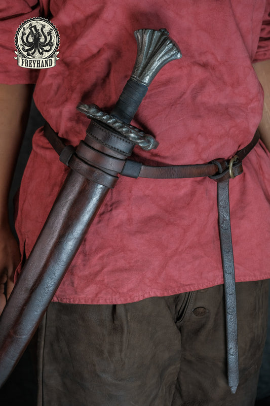 Schwertgurt "Roderic" Leder braun