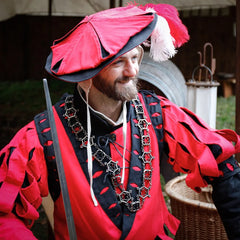 Hut "Frundsberg" Canvas rot-schwarz