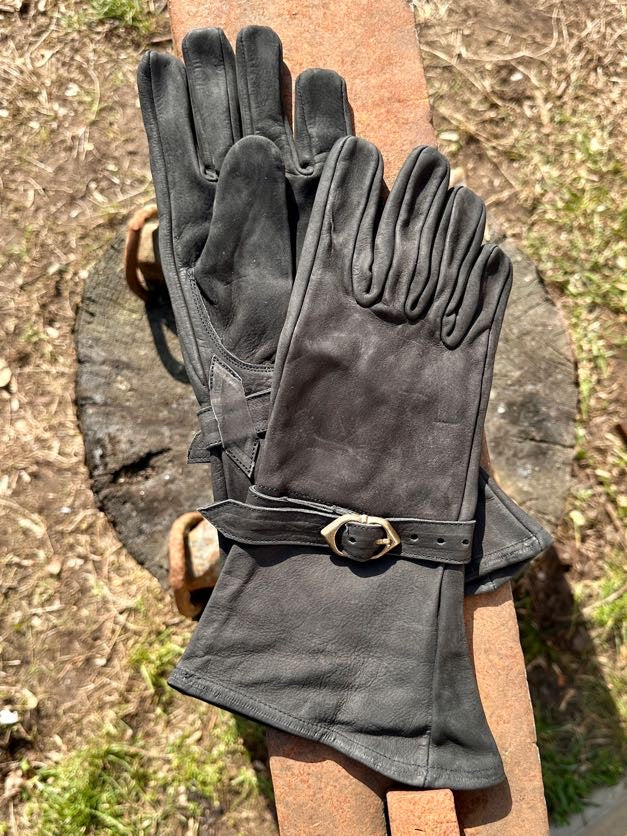 Lederhandschuhe "Ulex" Nubukleder schwarz